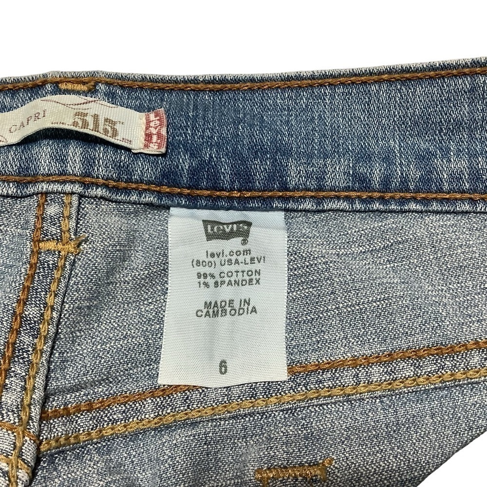 LEVIS 515‎ Cuffed Capris -  Size 6 - Picture 8 of 15